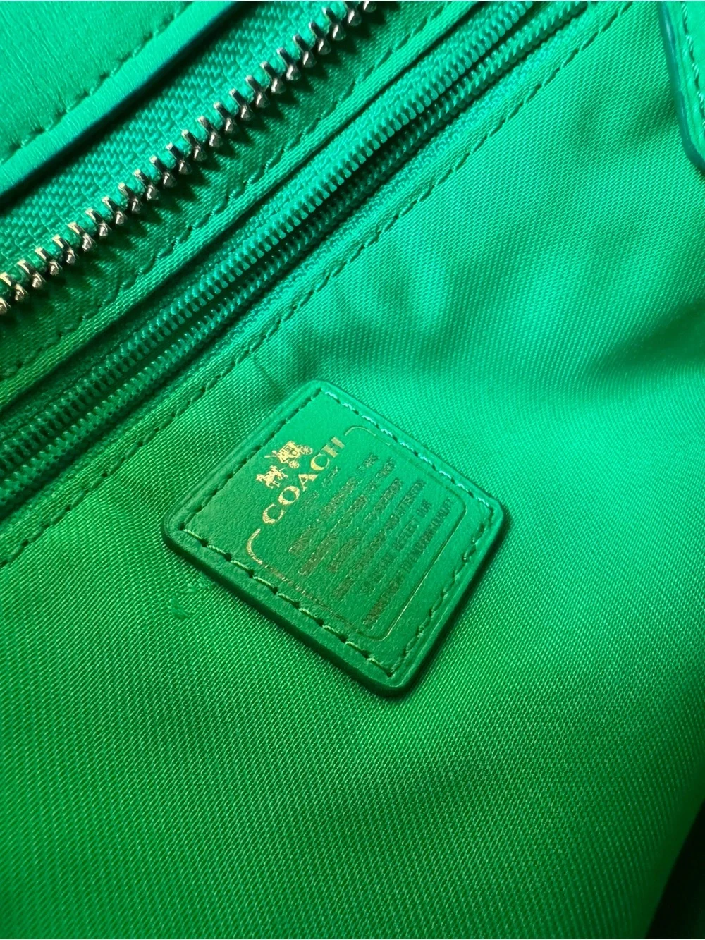 Coach Kelly Green Swagger Carryall